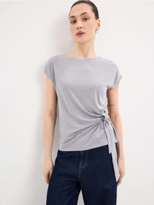 Mohito - Szara bluzka z modalem - szary