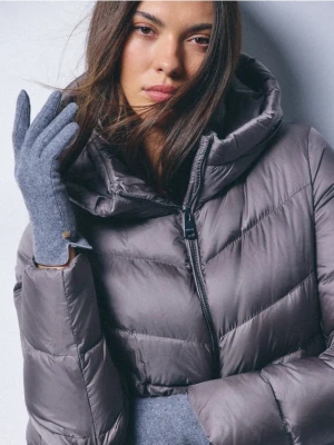 Mohito - Szare rękawiczki z wełną - szary