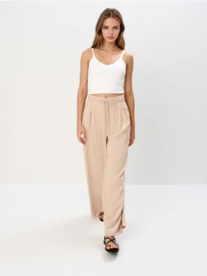 Mohito - Szerokie spodnie - beżowy