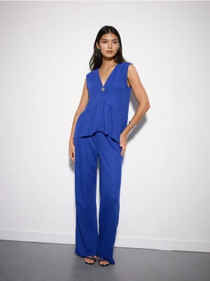 Mohito - Szerokie spodnie - indygo