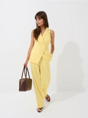 Mohito - Szerokie spodnie - żółty