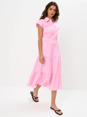 Mohito - Szmizjerka midi - różowy