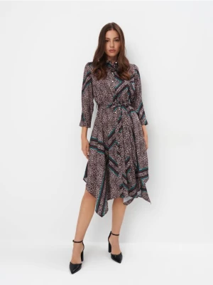 Mohito - Szmizjerka midi w panterkę - wielobarwny