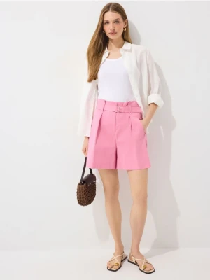 Mohito - Szorty paperbag - różowy