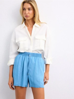 Mohito - Szorty z lyocellu - niebieski