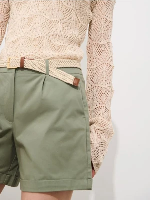 Mohito - Szorty z paskiem - zielony