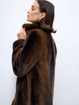 Mohito - Sztuczne futro - ciemnobrązowy