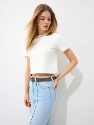 Mohito - T-shirt boxy - biały