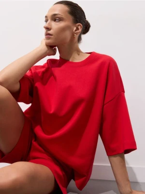 Mohito - T-shirt oversize - czerwony