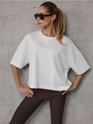 Zdjęcie produktu Mohito - T-shirt oversize - kremowy