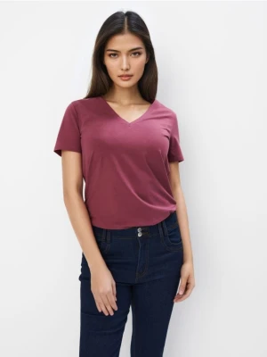 Mohito - T-shirt z bawełną i wiskozą - jasnofioletowy