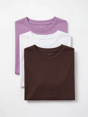 Zdjęcie produktu Mohito - T-shirt z bawełny merceryzowanej - ciemnobrązowy