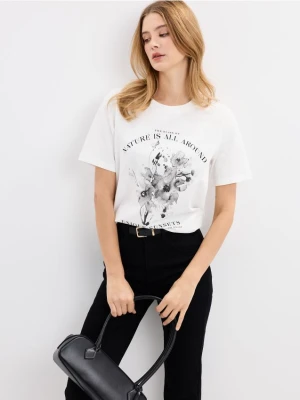 Zdjęcie produktu Mohito - T-shirt z nadrukiem - biały
