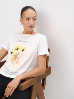 Mohito - T-shirt z nadrukiem i napisem - biały