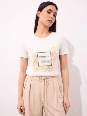Mohito - T-shirt z nadrukiem - kremowy