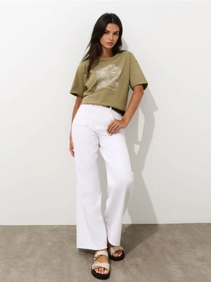 Mohito - T-shirt z nadrukiem - oliwkowy