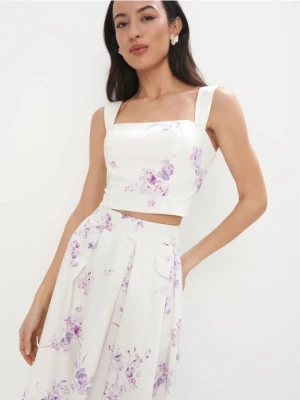 Mohito - Top w kwiaty - kremowy