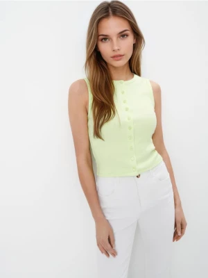Mohito - Top z guzikami - zielony