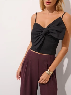 Mohito - Top z kokardą - czarny