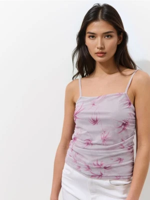 Mohito - Top z marszczeniami - pastelowy różowy