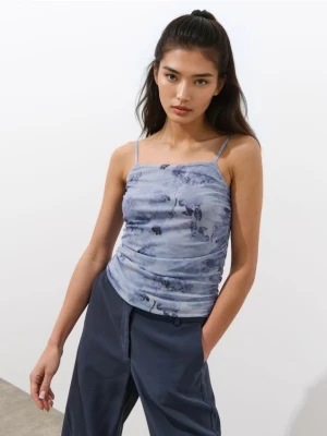 Mohito - Top z marszczeniami - szary