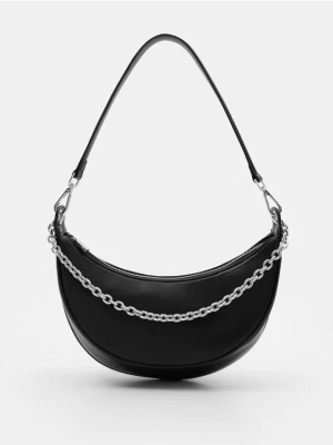 Mohito - Torebka bagietka z łańcuszkiem - czarny