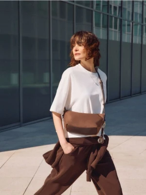 Mohito - Torebka na ramię z brelokiem - ciemnobrązowy