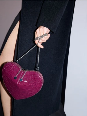 Mohito - Torebka serce - ciemny fiolet