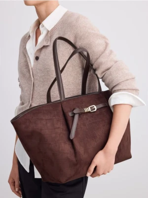 Mohito - Torebka shopper - ciemnobrązowy
