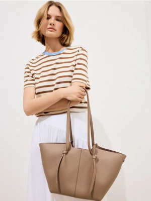 Mohito - Torebka shopper z kosmetyczką - beżowy