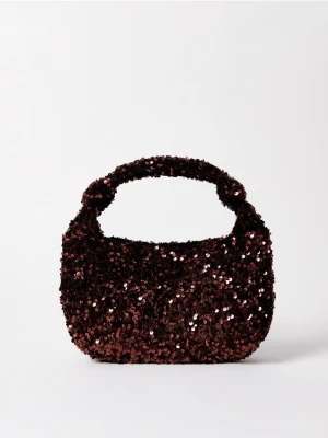 Mohito - Torebka z cekinami - kasztanowy