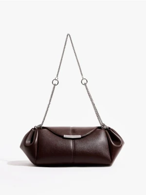 Mohito - Torebka z łańcuszkiem - ciemnobrązowy