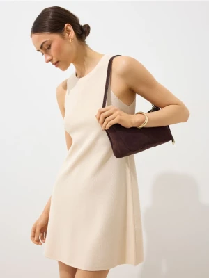 Mohito - Trapezowa sukienka mini - beżowy