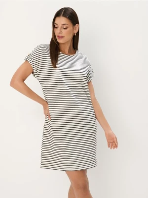 Mohito - Trapezowa sukienka mini - kremowy