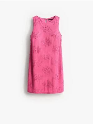 Mohito - Trapezowa sukienka mini - różowy