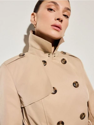 Mohito - Trencz z paskiem - beżowy