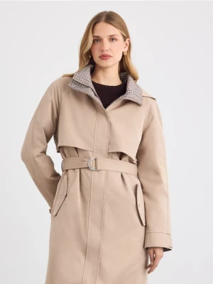 Mohito - Trencz z paskiem - beżowy