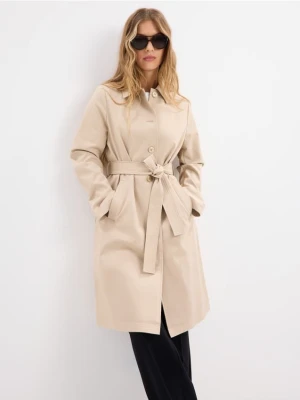 Mohito - Trencz z wiązaniem - beżowy