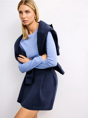 Mohito - Wełniana bluzka - błękitny