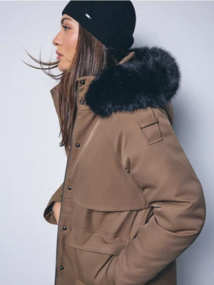 Mohito - Wełniana czarna czapka - czarny