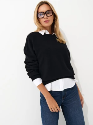 Mohito - Wełniany czarny sweter - czarny