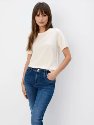 Mohito - Wełniany kremowy sweter - kremowy