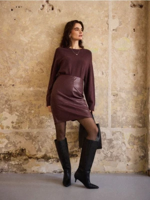 Mohito - Wełniany sweter - brązowy