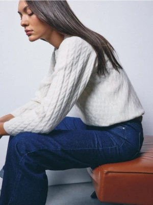 Mohito - Wełniany sweter - kremowy