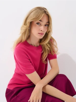 Mohito - Wełniany sweter - różowy