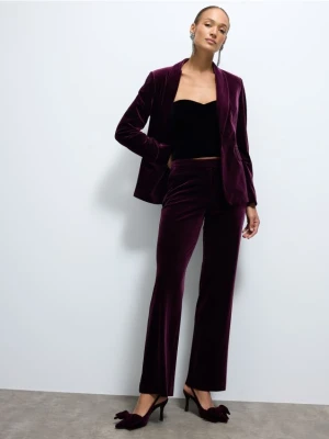 Mohito - Welurowe spodnie - ciemny fiolet