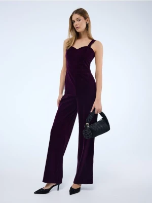 Mohito - Welurowy kombinezon - ciemny fiolet