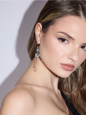 Mohito - Wiszące błyszczące kolczyki - srebrny