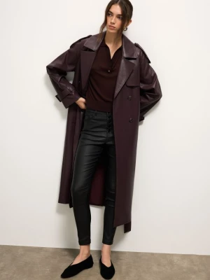 Mohito - Woskowane spodnie - czarny