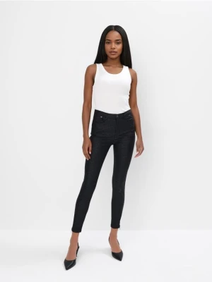 Mohito - Wzorzyste spodnie skinny - czarny